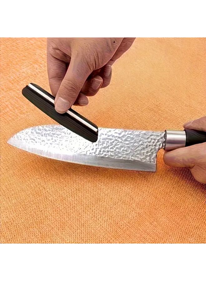 2Pcs Diamond Sharpening Stone with Angle Guide Professional Handheld Kitchen Knife Sharpener - Image 2