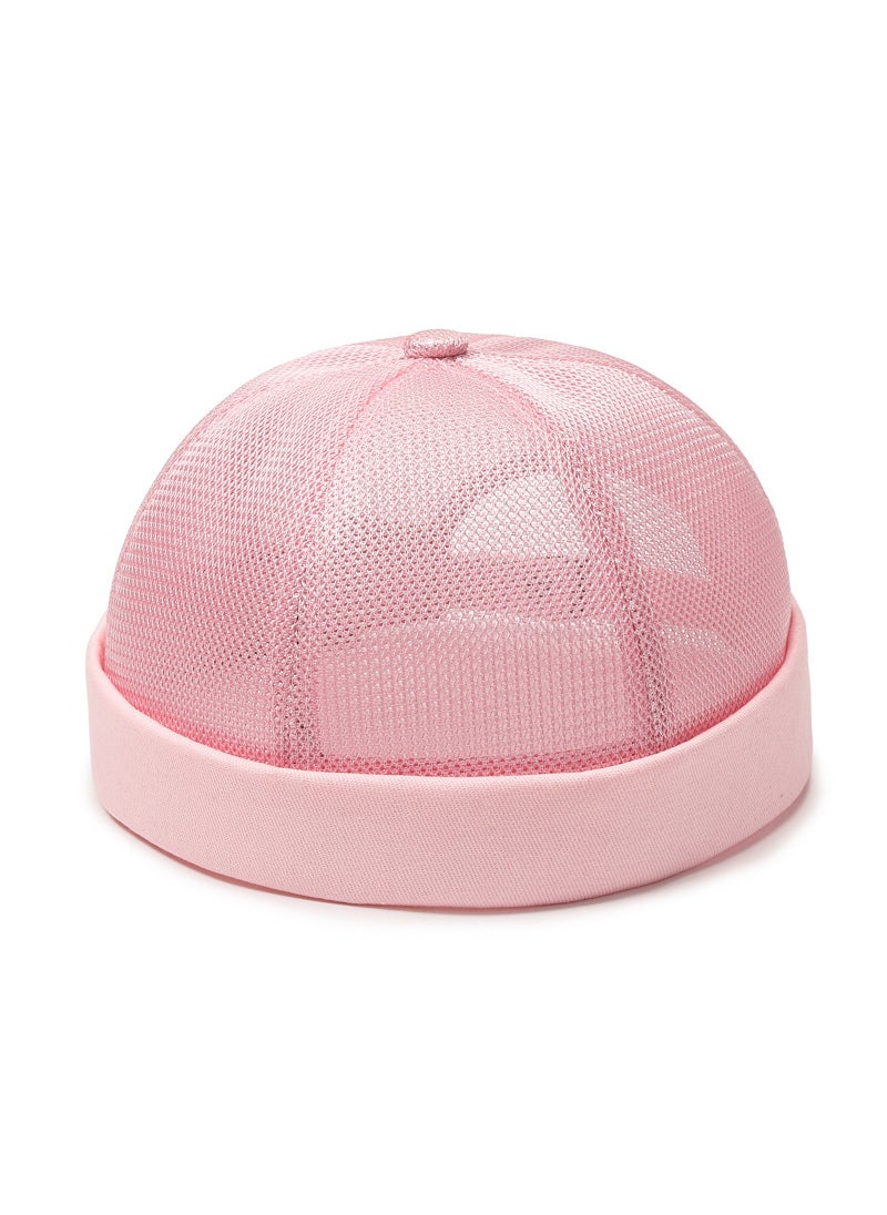 Generic - Summer Breathable Mesh Melon Cap Unisex Yellow - Image 1
