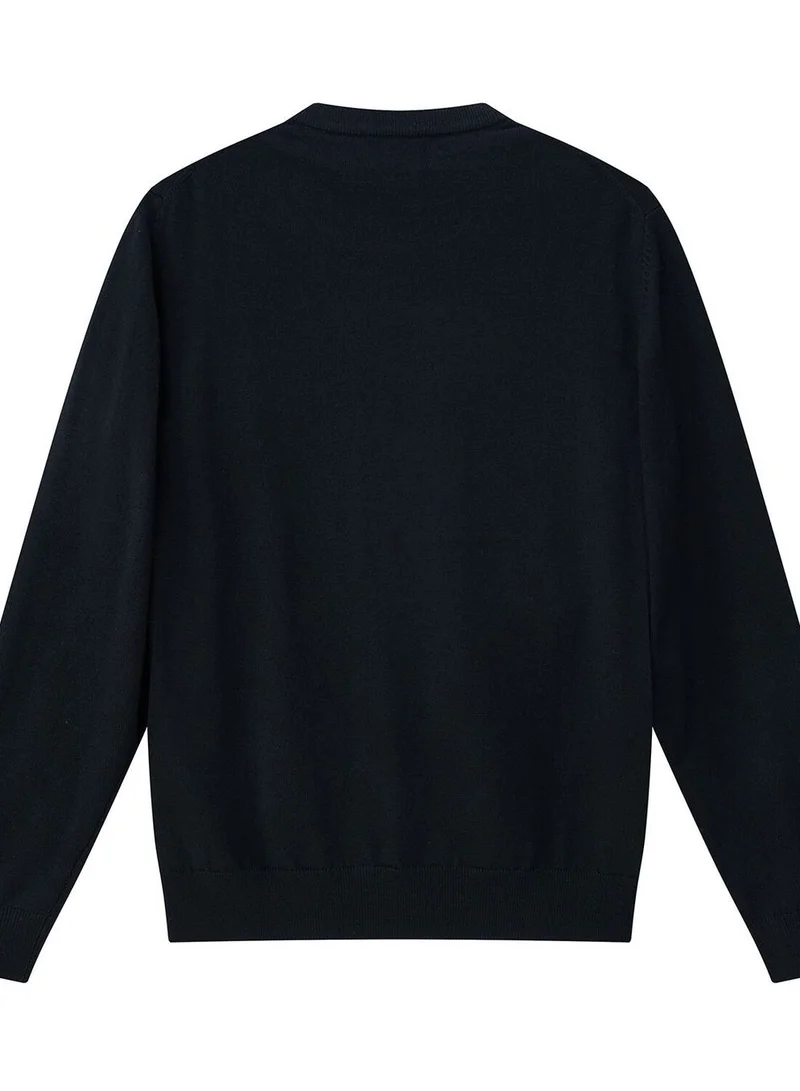GIORDANO Men's Relaxed Fit Crew Neck Wool Blend Pullover