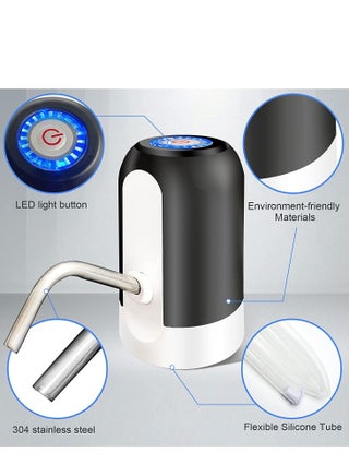 مضخة زجاجة المياه ، مبرد مياه ، مضخة مياه كهربائية محمولة ، USB شحن - view 2