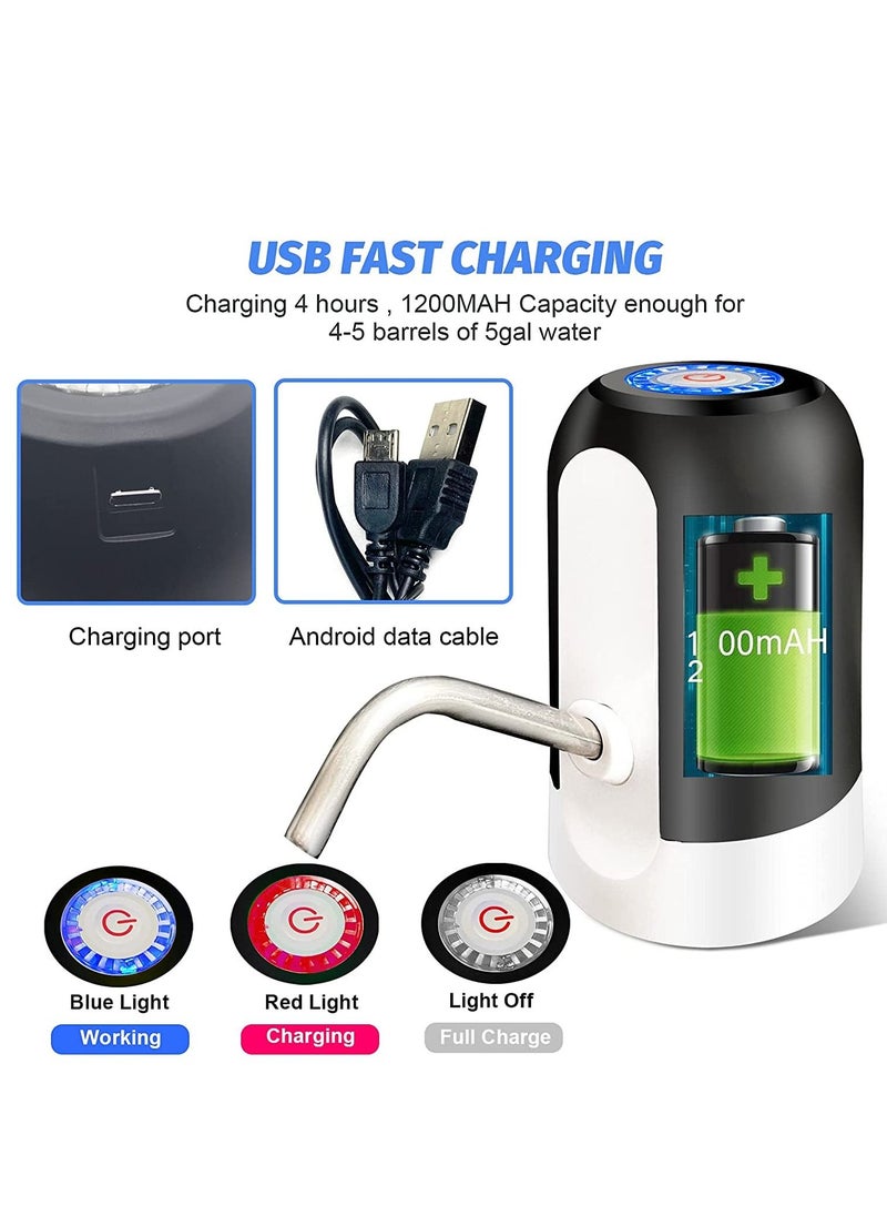 Water Bottle Pump Water Dispenser Portable Electric Water Pump USB Charging