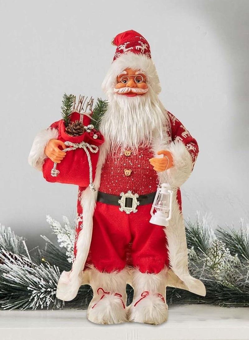 AUTOYSUR 3 قطع من تماثيل سانتا كلوز لعيد الميلاد، دمية سانتا كلوز تقليدية مصنوعة يدويًا، زينة عيد الميلاد لطاولة المكتب المنزلي، زينة حفلات عيد الميلاد، هدية - Image 4