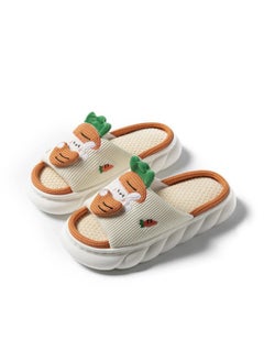 Cartoon slippers Cute Animal Shape Slippers,Thick Sole Soft Indoor Outdoor Slippers for Women Rabbit-Orange7
