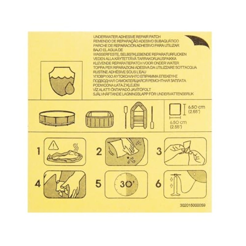 لاصق تصليح مائي مكون من لاصق تحت الماء 6.5 سم × 6.5 سم - Image 1