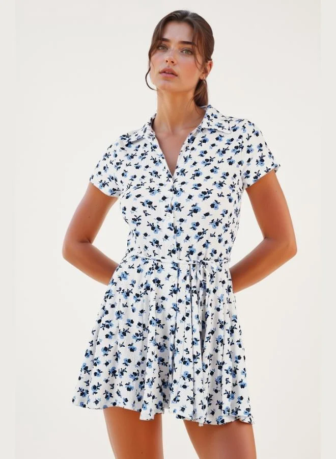 ليلا فستان ليلا المصغر بتفاصيل ربطة عنق للنساء