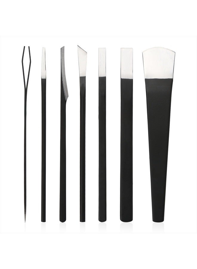 Segbeauty Pedicure Knife Set for Feet, Segbeauty 7pcs Ingrown Toenail Blade Tool with Storage Bag, High Manganese Steel Nail Knives Cuticle Remover, Professional Foot Repair Sharp Blade Kit for Nail Corn Callus - Image 1