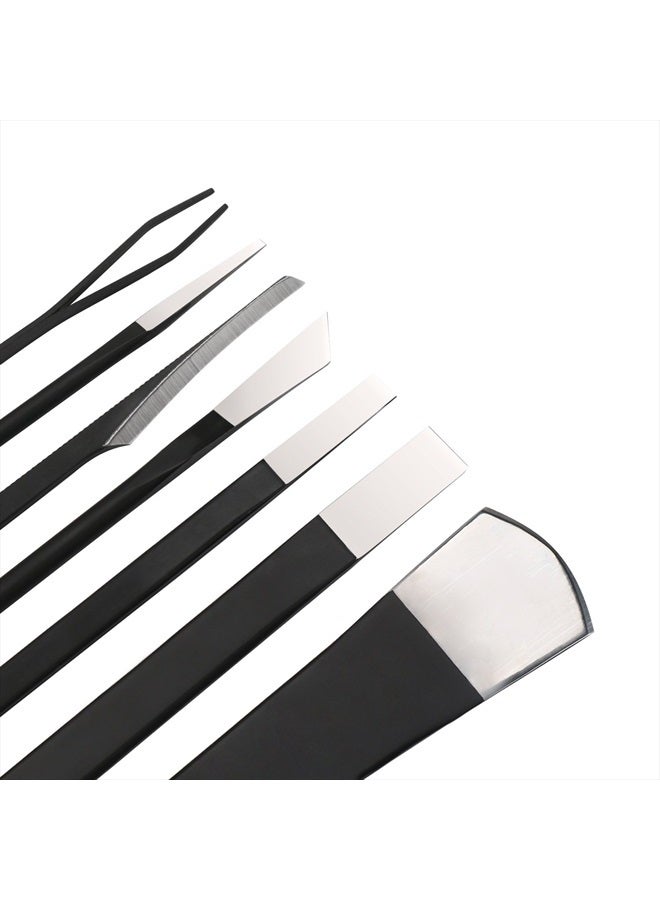 Segbeauty Pedicure Knife Set for Feet, Segbeauty 7pcs Ingrown Toenail Blade Tool with Storage Bag, High Manganese Steel Nail Knives Cuticle Remover, Professional Foot Repair Sharp Blade Kit for Nail Corn Callus - Image 2
