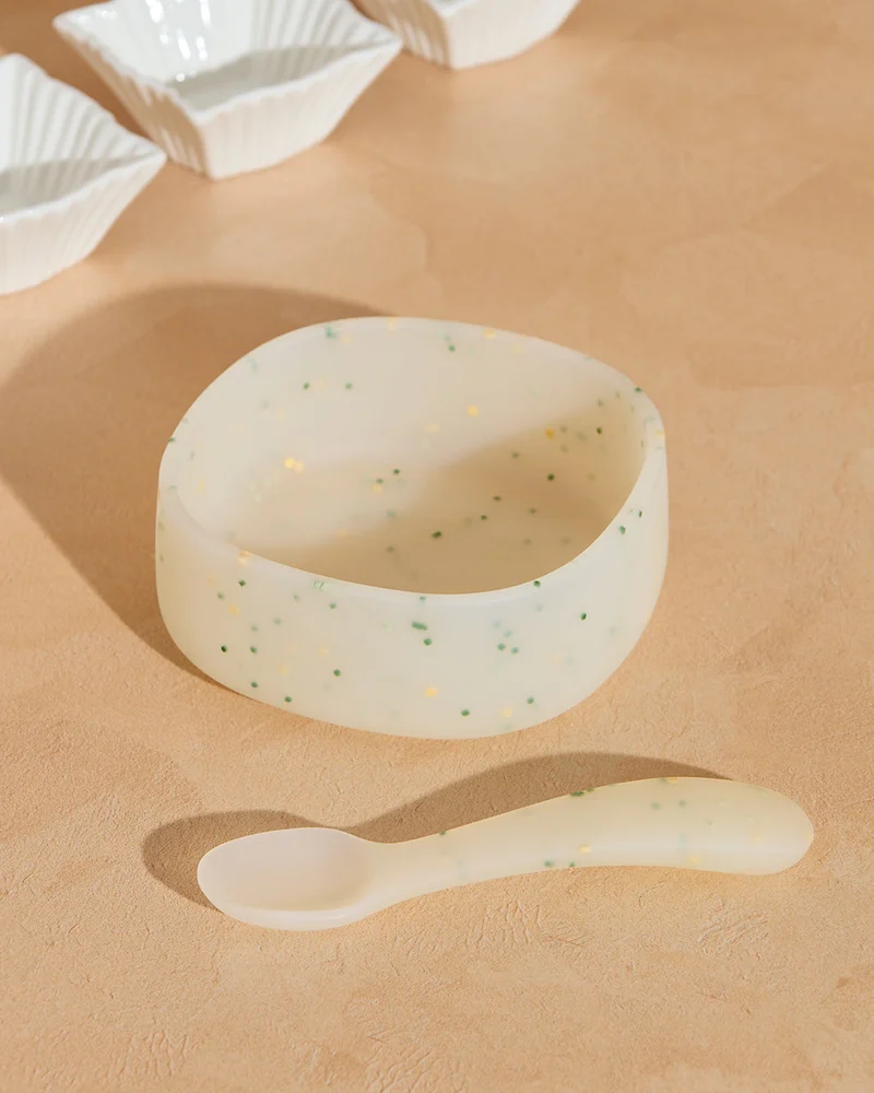 REDTAG White Silicone Bowl With Spoon Set (2 Piece)