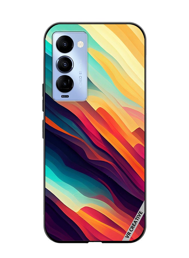 VR CREATIVE Protective Case Cover For Tecno Camon 18/18 P Abstract Colorful  With Gradient Patterns Design Multicolour - Image 1