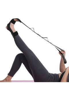 Generic Yoga Stretch Out Strap Multi Loops Adjustable Exercise Band Leg and Calf Stretcher Strap with Adjustable Loops  - Image 5