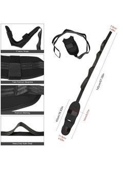 Generic Yoga Stretch Out Strap Multi Loops Adjustable Exercise Band Leg and Calf Stretcher Strap with Adjustable Loops  - Image 2