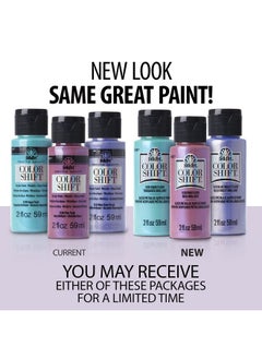 FolkArt Color Shift Acrylic Paint 2 Ounce Dragon Flash 2 Fl Oz  - Image 2
