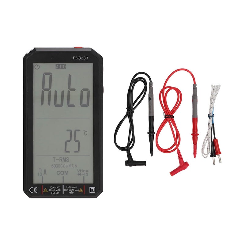 FS8233 Digital Multimeter Handheld Tester for Voltage Current Capacitance with Large Backlit LCD Screen - Image 5