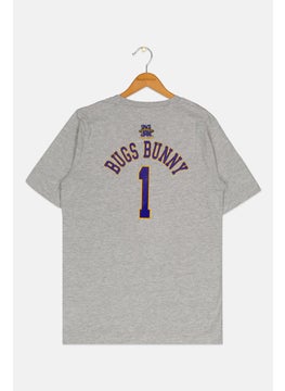Space Jam Kids Boy Sportswear Fit Short Sleeve Outdoor T Shirt, Grey  - Image 2
