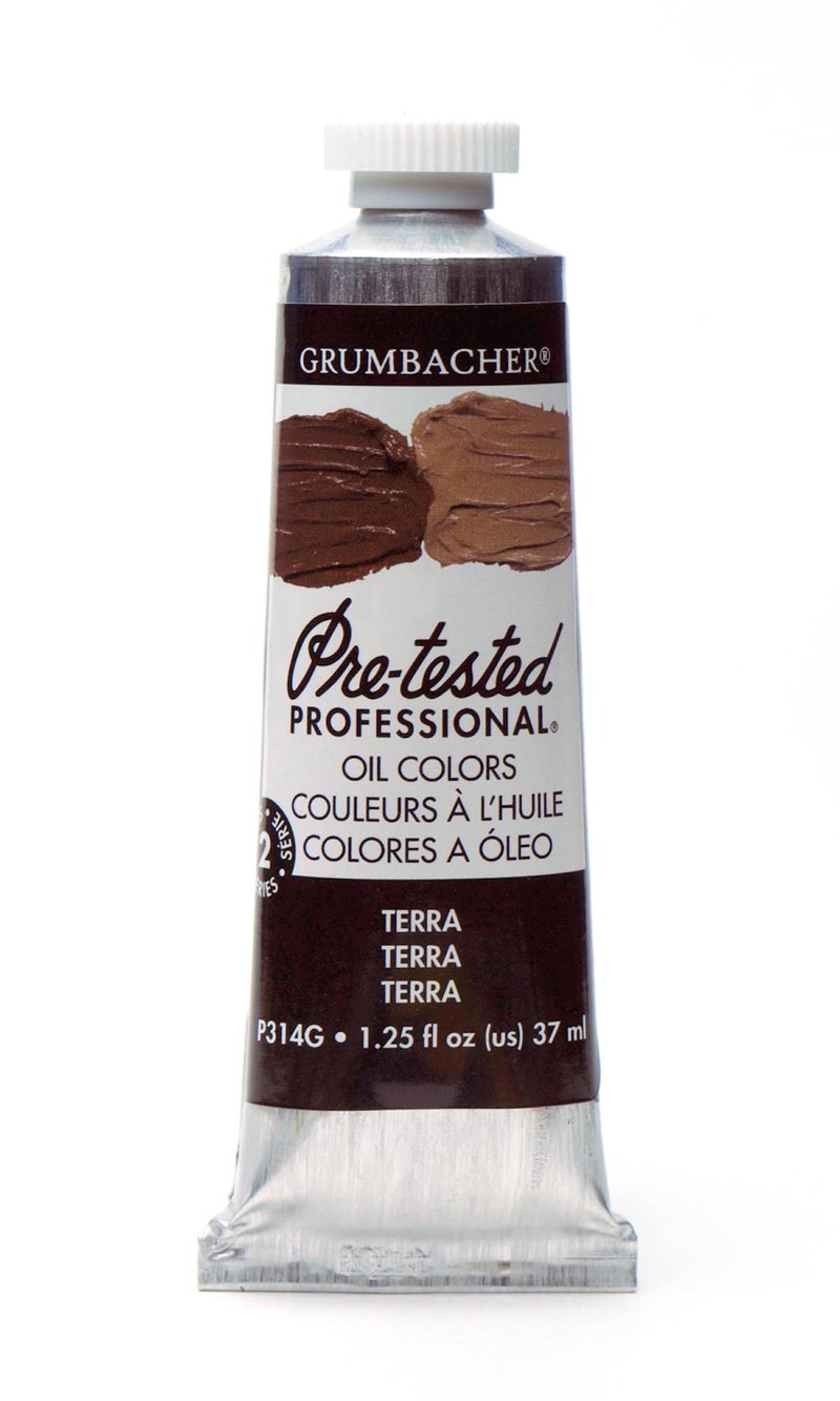 Grumbacher PreTested Oil Paint 37ml125 oz Terra P314G