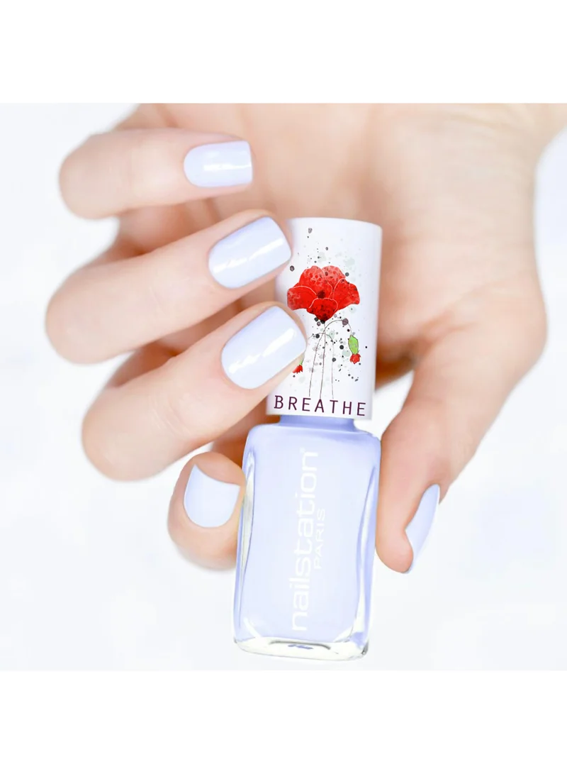 Nailstation Nailstation | parfait | Pastel Light Blue Halal Breathable and Water Permeable Nail Polish