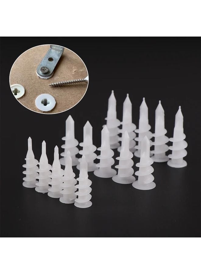20Pcs 13x42mm Self Drilling Plastic Drywall Anchors Kit With Installation Pins - Image 2