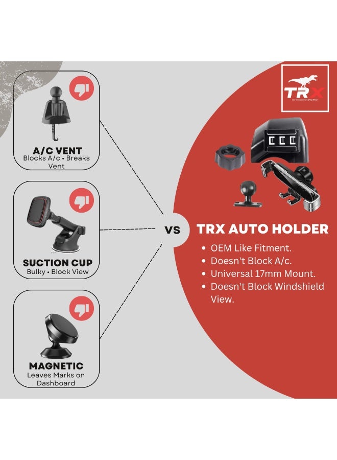 TRX AUTO Car Phone Holder For Ford F150 2021-2025 | Multimedia Screen Fixed Bracket Base Car Phone Holder | Accessories Fit for Ford F150 - Image 2