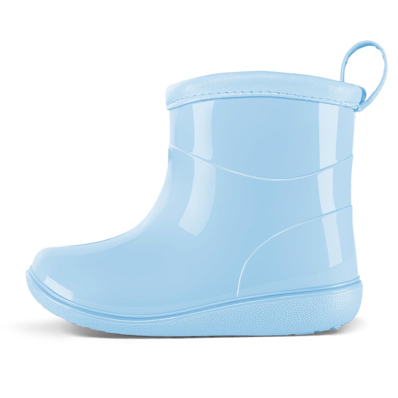 K KomForme Toddler Rain Boots Baby Easy-on Rain Shoes for Boys and Girls Waterproof Lightweight Outdoor,Size 5 Toddler,Blue - Image 1