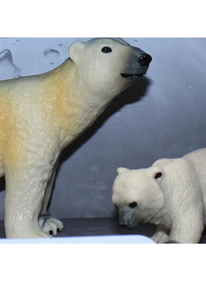 The Sea World Moderl Series - 2 Polar Bears Figurines - Image 3