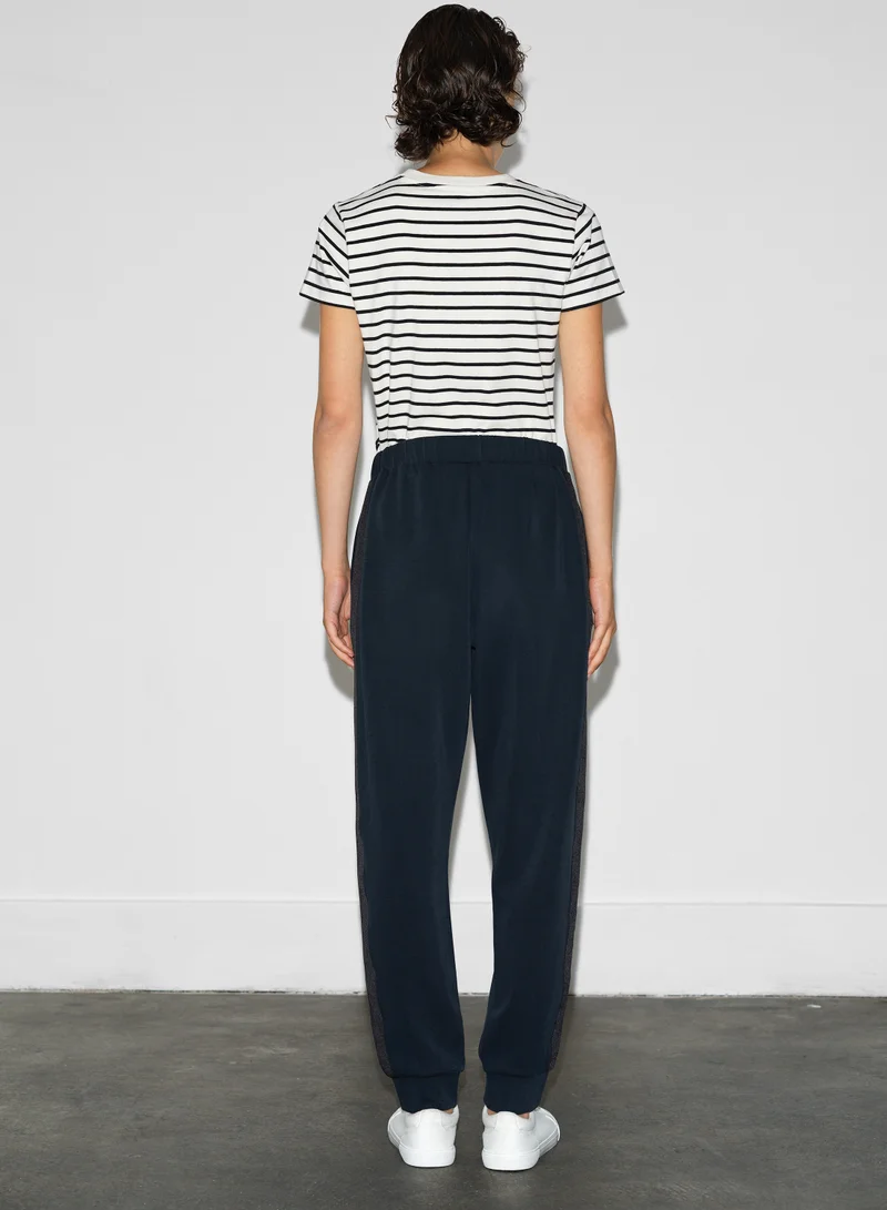 French Connection Wren Side Trim Tie Trousers