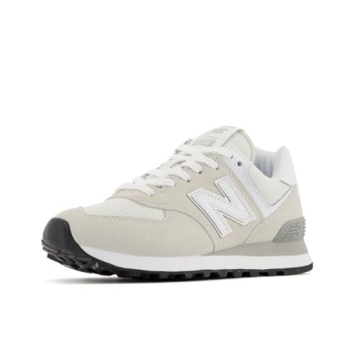 New Balance Women's 574 Core Sneaker, Nimbus Cloud/White, 5.5 Wide - Image 1