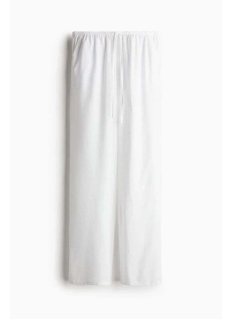اتش اند ام Straight drawstring trousers