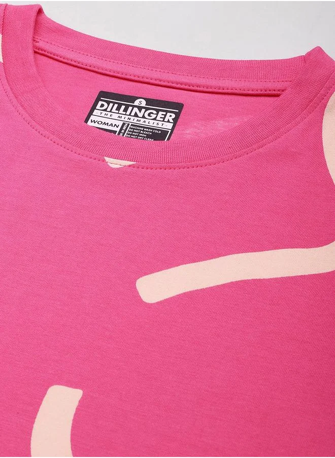 Dillinger Oversized Graphic Print Combed Cotton T-Shirt by Styli