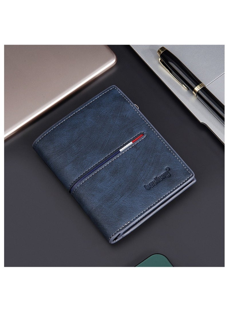 Baellery Mens Wallet RFID Blocking Bifold Casual Wallet with Zipper Coin Pocket, Large Capacity Zip Casual Men Purse - Image 3