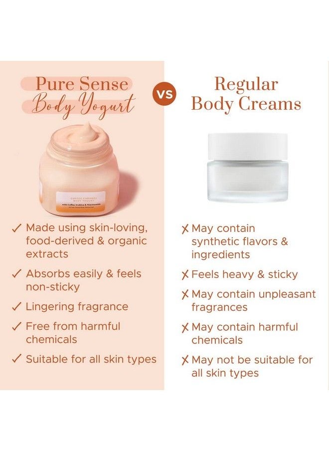 PureSense Body Yogurt Coffee Caramel With Coffee Arabica & Niacinamide ; For Deeply Nourished & Moisturised Skin ; All Skin Types ; 160Ml  - Image 5