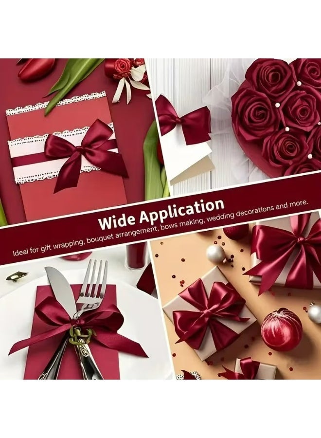 Kandid Satin Gift Ribbon, Party Craft ,Cute Crafts, Luxury Ribbon Decoration Ribbon (4.0 cm) - Image 2