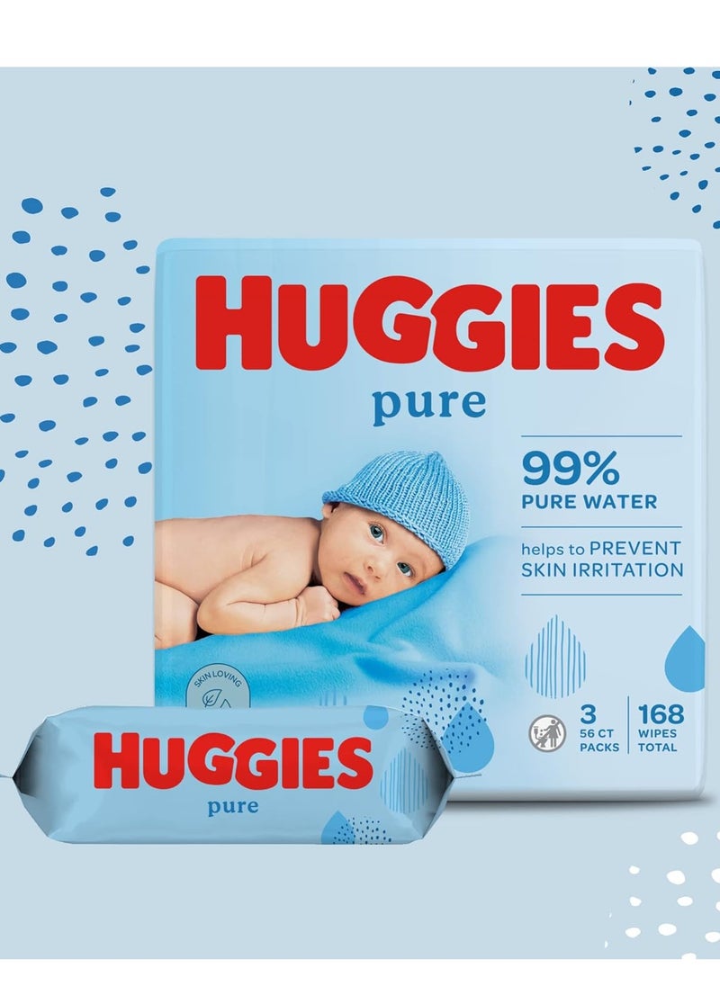 Pure Baby Cleansing Wipes 2+1 Free - Total 168 wiprs