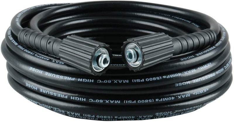 MLD WPH1898 High Pressure Washer Accessories Hose Cord Pipe Car Wash Hose Water Cleaning Extension 2500 PSI Black Molded Compatible STARQ REQTECH Hose Pipe Size8 Meter Color Black