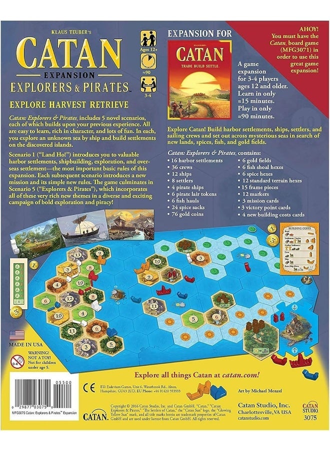 Catan CN3075 Explorers and Pirates Expansion Board Game 5th Edition - Image 2