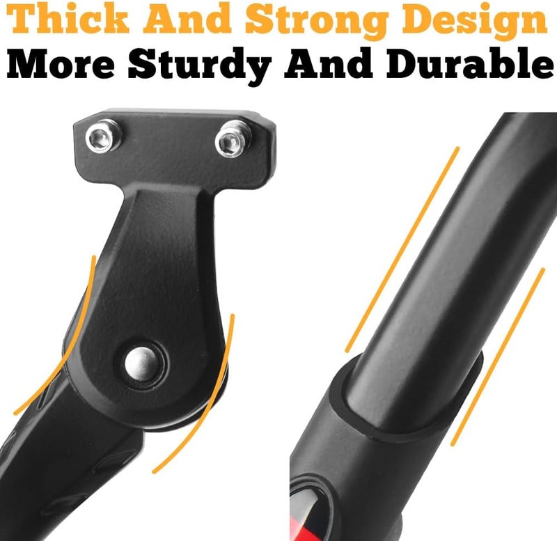 Sataway All item simple matching build Bike Kickstand Adjustable Strong Rear Mount Aluminum Alloy Bicycle Kickstand for 24 26 700C 27.5 28 29 inch Electric Bike Mountain Bike Adult Bike (40mm) Wide use selected material - Image 5