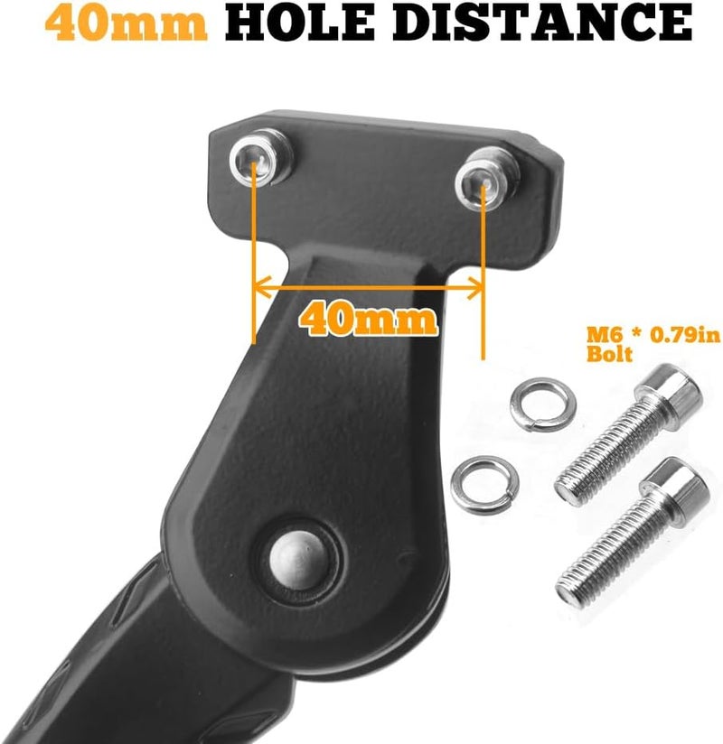 Sataway All item simple matching build Bike Kickstand Adjustable Strong Rear Mount Aluminum Alloy Bicycle Kickstand for 24 26 700C 27.5 28 29 inch Electric Bike Mountain Bike Adult Bike (40mm) Wide use selected material - Image 4