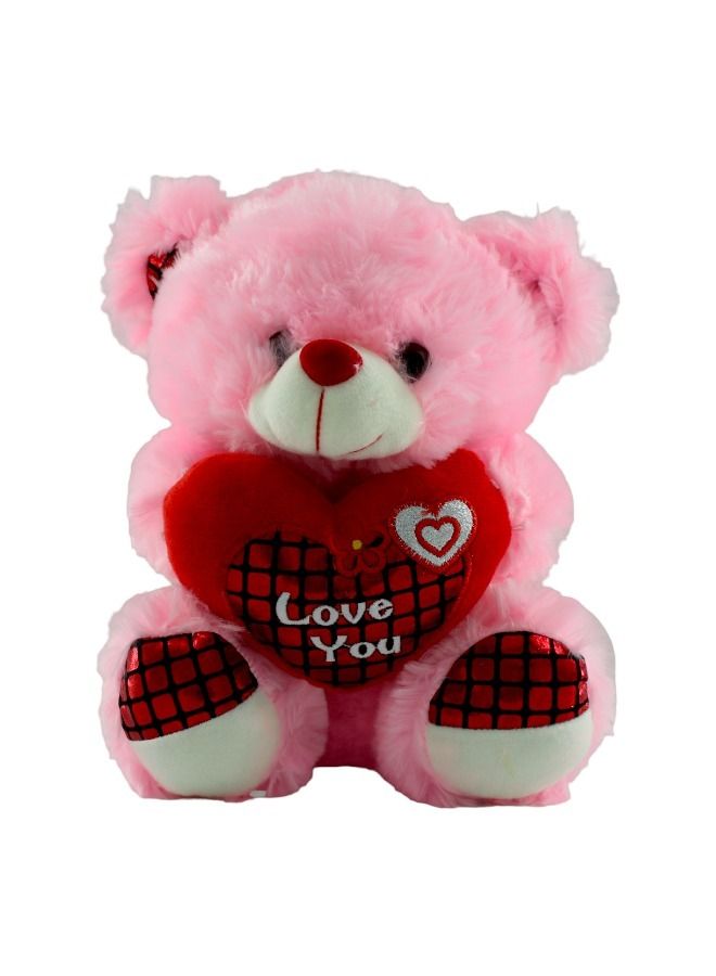 Toy Box Non-Toxic Stuffed And Plush Soft Teddy Bear Pink  - Image 1