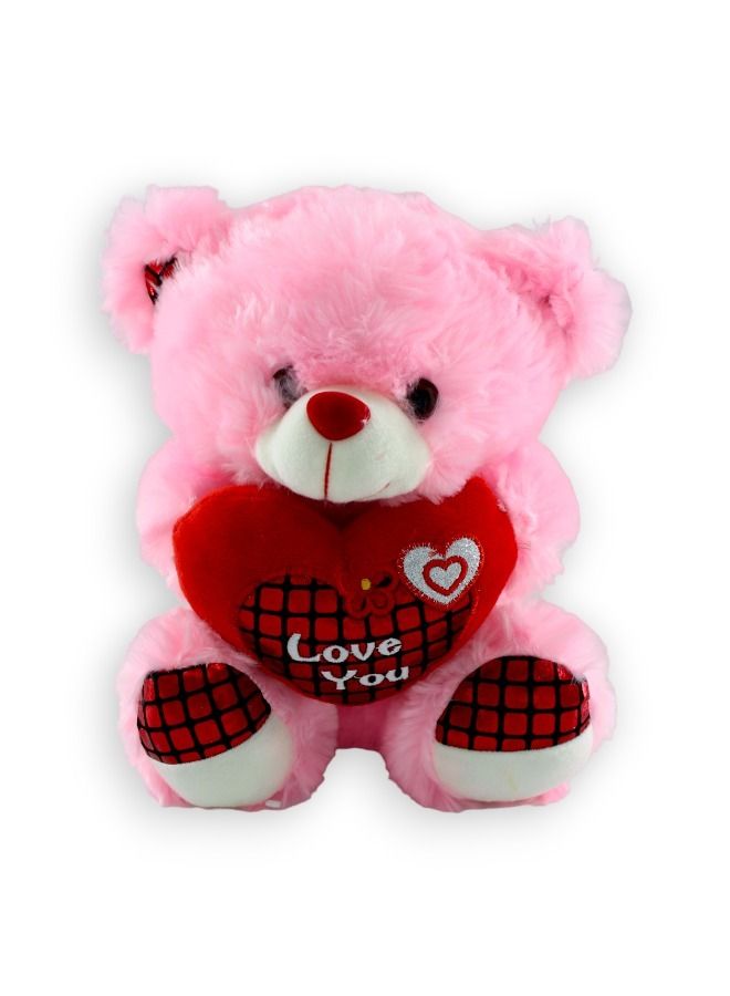 Toy Box Non-Toxic Stuffed And Plush Soft Teddy Bear Pink  - Image 2