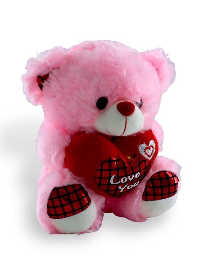 Toy Box Non-Toxic Stuffed And Plush Soft Teddy Bear Pink  - Image 3