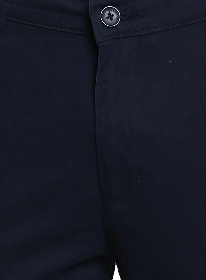 Dennis Lingo Solid Mid Rise Cotton Chino Trouser by Styli