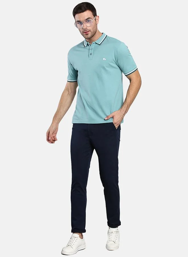 Dennis Lingo Solid Mid Rise Cotton Chino Trouser by Styli