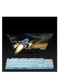 HP لوحة مفاتيح الألعاب الميكانيكية HP GK400F باللون الأبيض  - Image 4