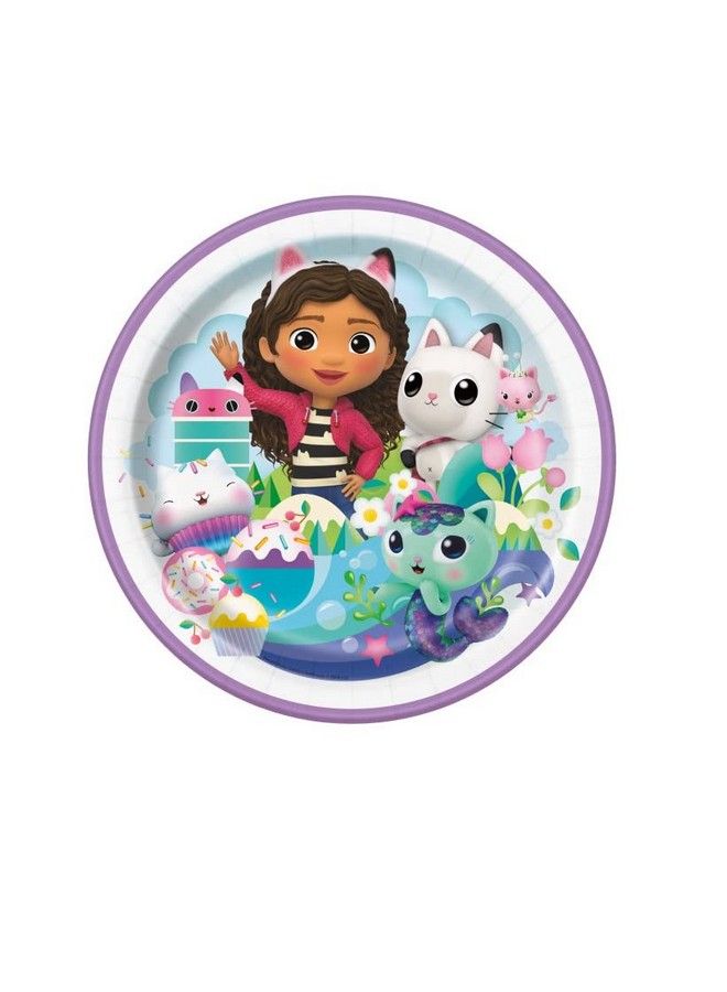 Unique حزمة مستلزمات حفلة عيد ميلاد دمى جابي تتضمن 16 طبق غداء 16 مناديل 1 غطاء طاولة (حزمة لـ 16) - Image 3