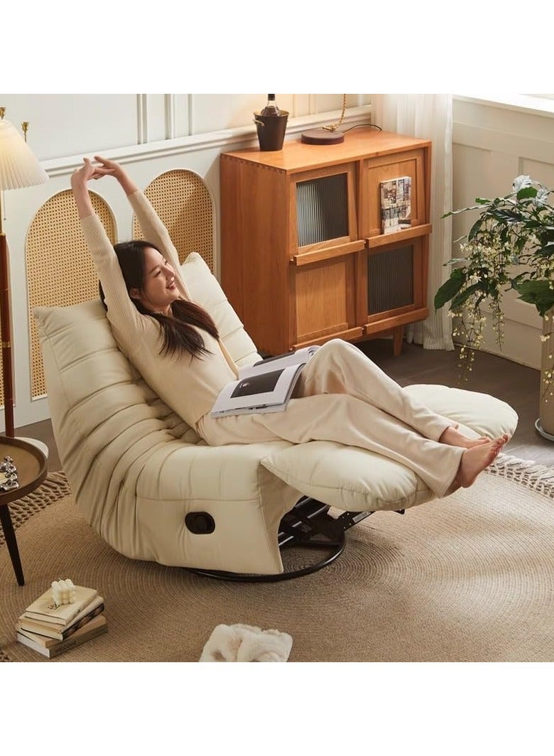 أريكة أرضية مع دعم للظهر، أريكة مفردة من الإسفنج عالي الكثافة، أريكة أرضية كسولة بدون أذرع، أريكة صالة حديثة من التاتامي لغرفة المعيشة وغرفة النوم والصالون - Image 2