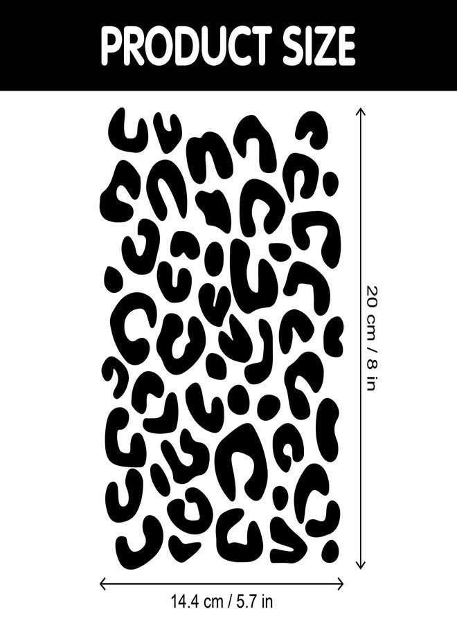 thovorrnl Leopard Print Vinyl Decal Leopard Pattern Wall Stickers, Animal Print Irregular Dots Leopard Spots Decals for Kids Bedroom Nursery Living Room Home Decoration (Small) - Image 2