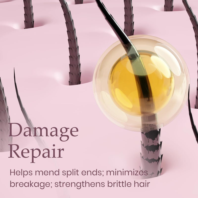 Saante Strengthening and Nourishing Hair Oil 100 ml - Hair Styling Oil - Repair Dry, Dull, Damaged Hair - Shine and Bounce - Natural Blend of Coconut, Argan, Sesame, Olive, and Jojoba Oils - Image 5