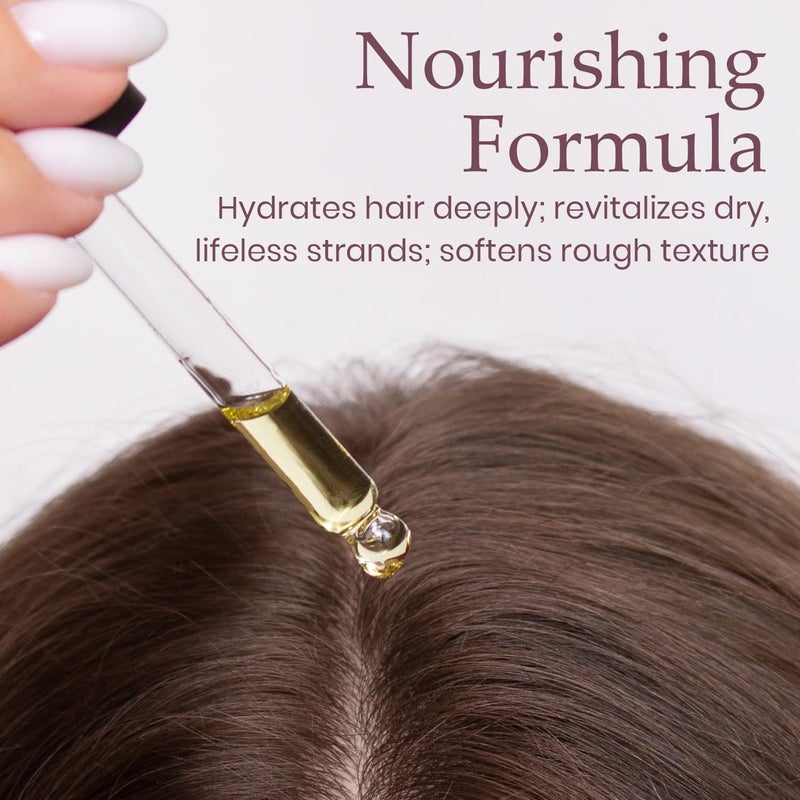 Saante Strengthening and Nourishing Hair Oil 100 ml - Hair Styling Oil - Repair Dry, Dull, Damaged Hair - Shine and Bounce - Natural Blend of Coconut, Argan, Sesame, Olive, and Jojoba Oils - Image 2