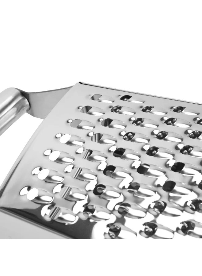 Fissman  10inch - 4-Sided Grater 24cm Stainless Steel, Multipurpose Kitchen Tool for Cheese, Vegetables, Fruits, and Zest  | Best Price UAE