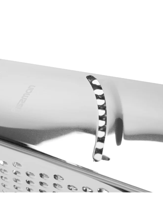Fissman  10inch - 4-Sided Grater 24cm Stainless Steel, Multipurpose Kitchen Tool for Cheese, Vegetables, Fruits, and Zest  | Best Price UAE
