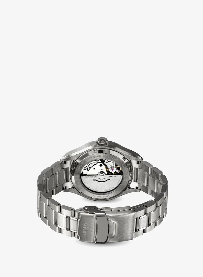 Rotary  Rotary Men's Seamatic 100M Water Resistance Blue Dial Stainless Steel Bracelet Watch - RGB10033/05 for Men | Best Price UAE